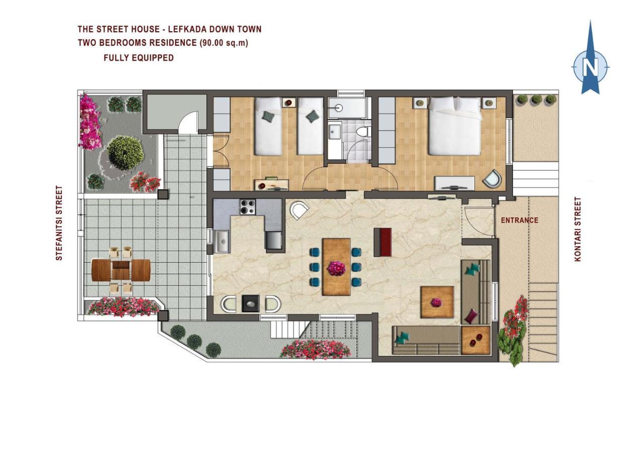 The Street House Villa Lefkada City Luaran gambar